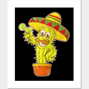 Margarita Cinco De Mayo Mexican Hat Posters and Art